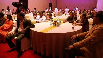 Projection Mapping by Ink In Caps at Nivesh Guru Launch event.