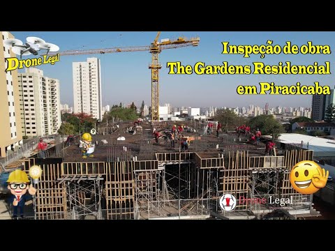 Trabalhadores nem viram o Drone inspecionando a obra. Piracicaba - SP - Brazil #Drone Legal EP.107