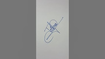 How to create signature of joshna | j signature | autograph #shorts #youtubeshorts