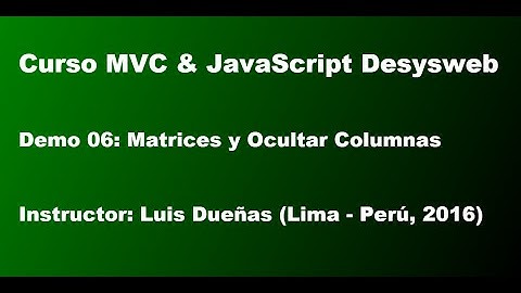 Curso MVC & JavaScript Desysweb - Demo 06