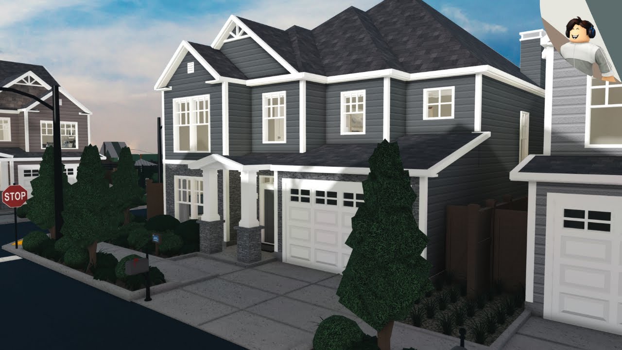 Suburban Neighborhood | Part Three [Homes 2 & 7] | Bloxburg Speedbuild ...