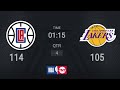 Clippers @ Lakers | NBA on TNT Live Scoreboard | #KiaTipOff20