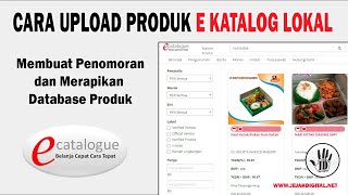 Cara menambahkan produk e katalog lokal (membuat penomoran untuk merapikan produk)