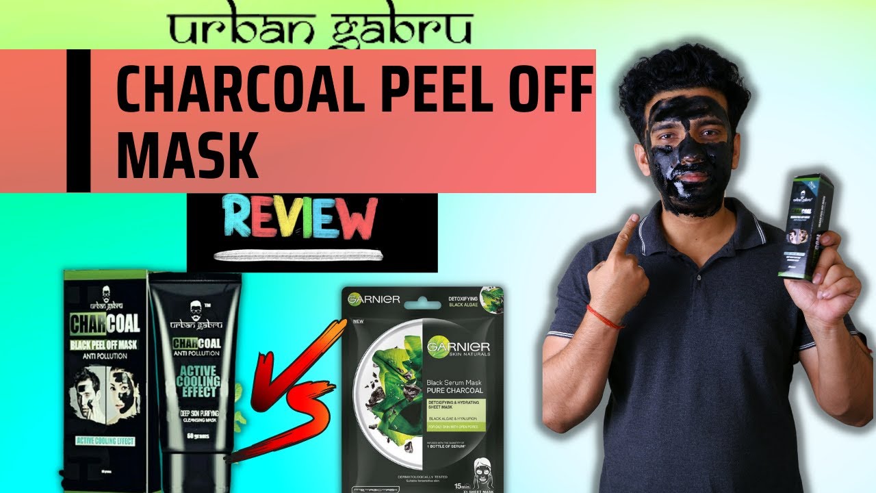 Urbangabru charcoal peel off mask Testing Urban Gabru Charcoal Peel