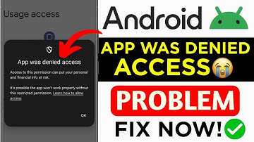 App Access Denied Android Fix | App Access Problem Solution | App Permission Denied Fix