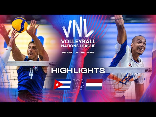 🇨🇺 CUB vs. 🇳🇱 NED - Highlights | Week 2 | Men's VNL 2024 class=