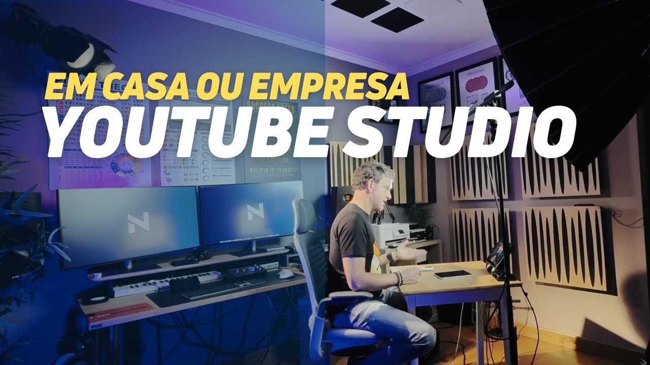 Como criar um estudio para YouTube em casa ou na empresa