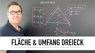 Wie Berechne Ich Die Fläche Und Den Umfang Im Allgemeinen Dreieck? Flächen- Umfangsberechnung