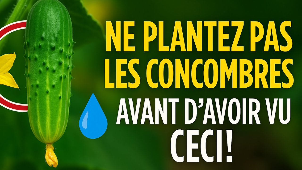 Ne touchez pas à larrosoir ! 💧 Les 7 raisons qui font que vos concombres nont que des fleurs mâles
