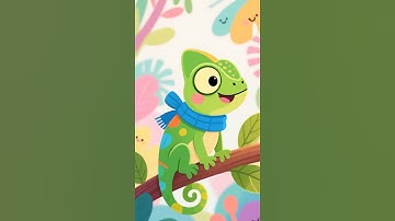 The Sneaky Chameleon Color Change 🦎 | Nature’s Color-Changing Ninja #Shorts