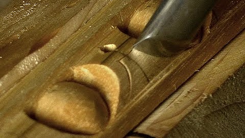 How to Carve Egg & Dart Moulding - 3 Darts