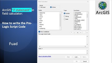 ArcGIS "if statement" in Field Calculator: Pre logic Script code