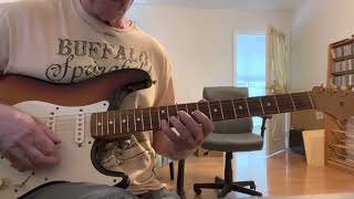 Outlaws: part 2 solo : pedal steel effect using an SRV Strat first series edition