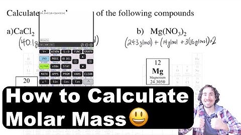 Calculate Molar Mass EASY Tutorial!