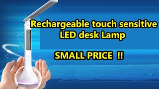 Unboxing &amp; Review Rechargeable Touch Senstive LED Desk Lamp