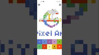 Coloring Pixel Art number 1 - 20 in Pixel Art - Color by Number app, made by Easybrain screenshot 2