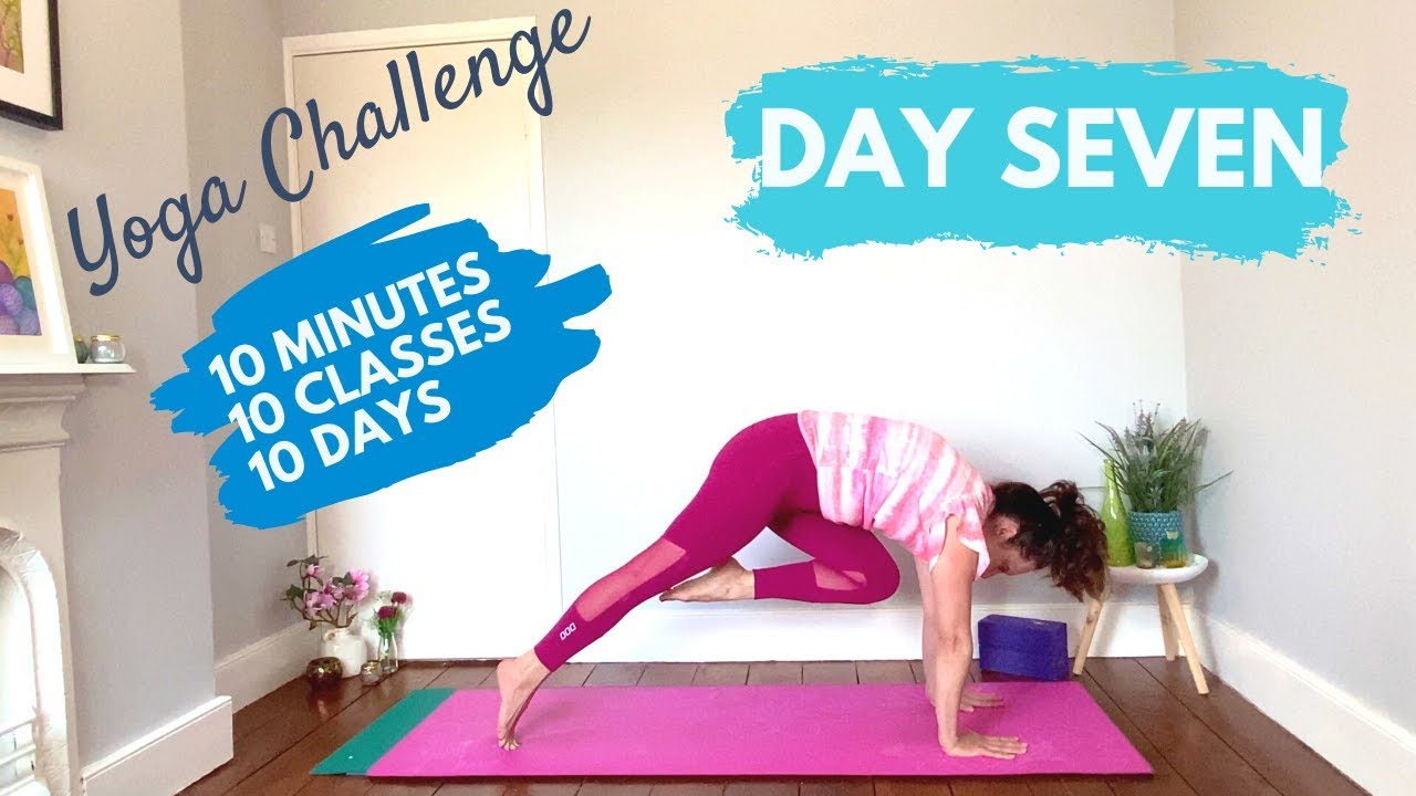 Day 7 Core 10 Min Yoga Challenge To Get On Your Mat - YouTube