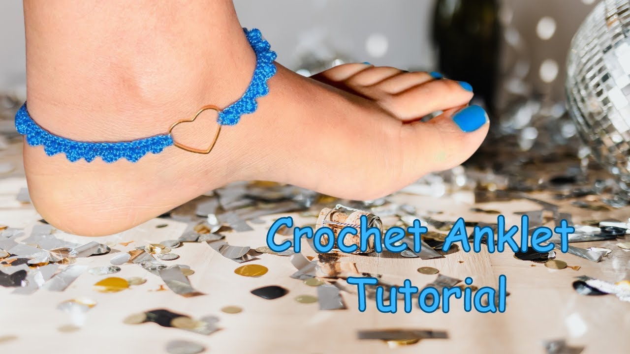 Crochet anklet tutorial | how to crochet a anklet | easy beautiful crochet  anklet #crochet - YouTube