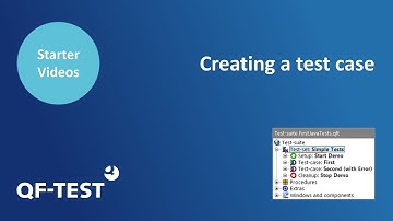 Creating a test case | GUI Automated Testing for Java, Web, Android and Windows - QF-Test