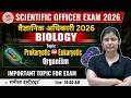 MPPSC Scientific Officer 2026 | Sceicntific Officer Biology | Prokaryotic And Eukaryotic Organism