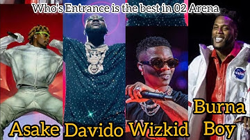 Asake Davido Wizkid Burna Boy Who