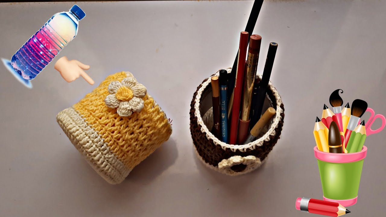 آموزش بافتنی:آموزش بافت سبد لوازم آرایشی | Cosmetics basket weaving training