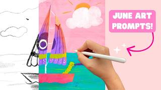 Draw a SAILBOAT, but make it a MOTH! 🦋 || Full Process Video