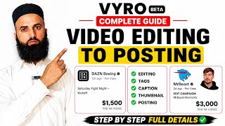 DAZN Boxing Campaign Full Tutorial | VYRO Beta Complete Guide | TikTok Video Editing & Posting