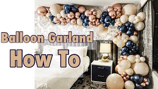 Large Balloon Garland Tutorial | Hanging Without a Stand