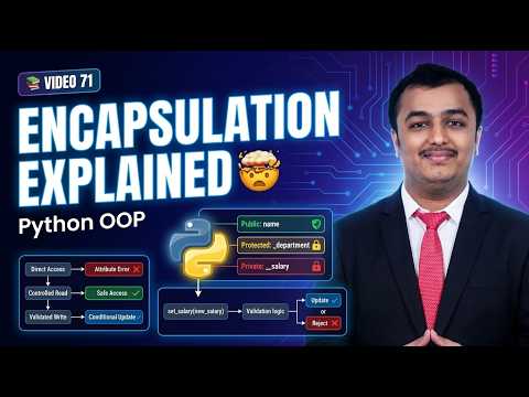 Python Video 71🐍 Encapsulation Practical in Python 🚀| Python Series #71