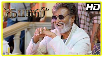 Kabali Tamil Movie Scenes | Rajinikanth recollects Radhika Apte | Rajinikanth visits the school