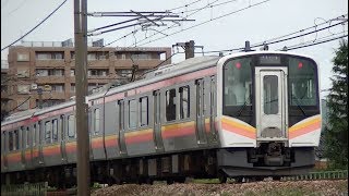 E129系B18編成　信越本線下り普通445M　長岡→新潟