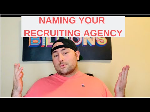 Naamgeving van uw Recruiting Agency