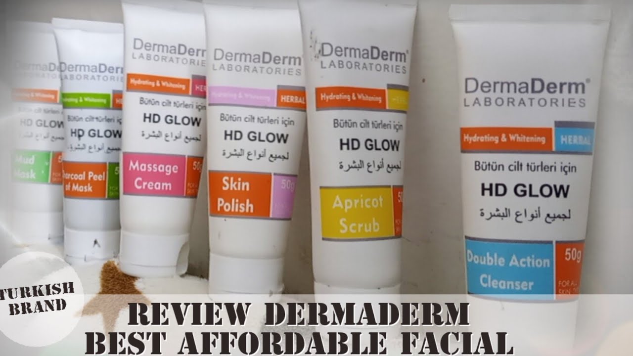 dermaderm whitening and brightening facial / HD glow | at home