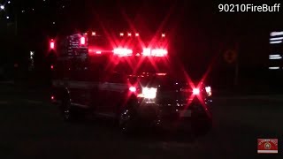 LAFD NEW Rescue 66 Transporting Code 3 to Cedars