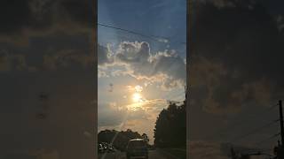 Sun shining on a rainy day #shorts #rain #sun #nature #beautiful