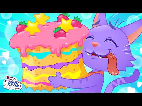 🎂 Bolo de festa estranho! Tatty e Misifu - aventuras divertidas com amigos | Desenho infantil