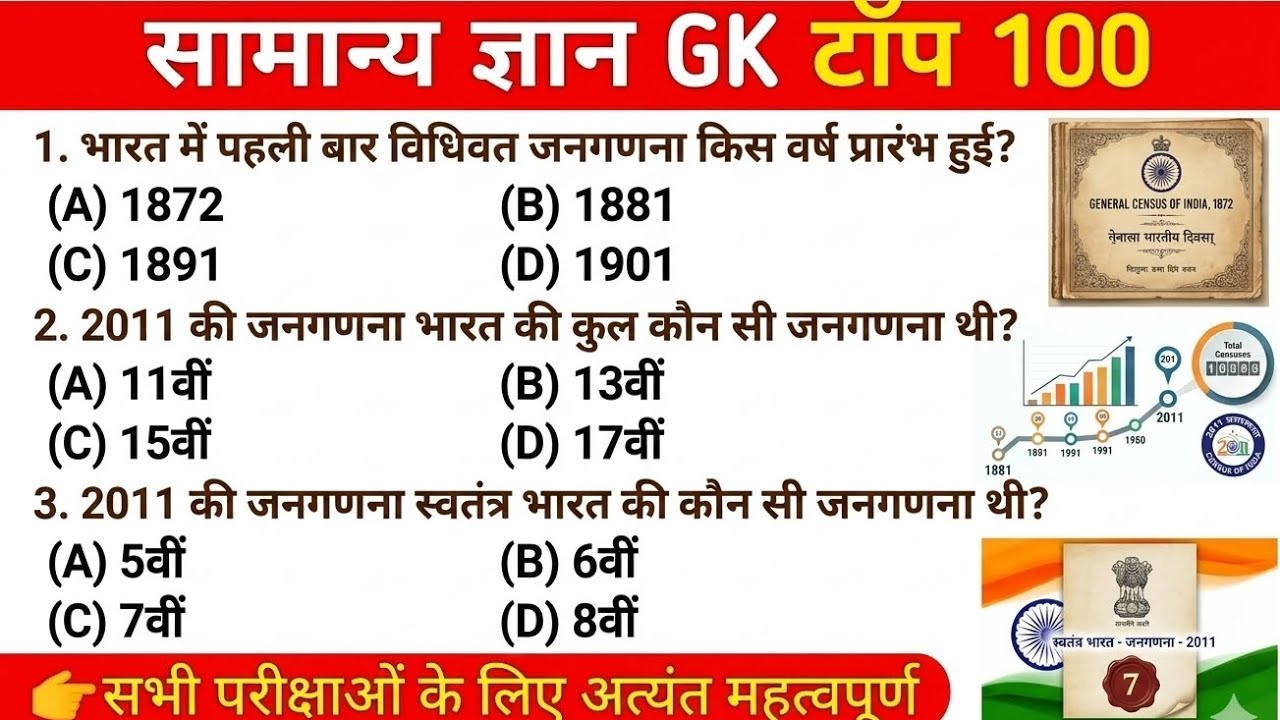 भारत की जनगणना 2011 |Census 2011 |Bharat kiJanganana 2011 |Gk Trick |Delhi Police ssc gd bpsc , SSC