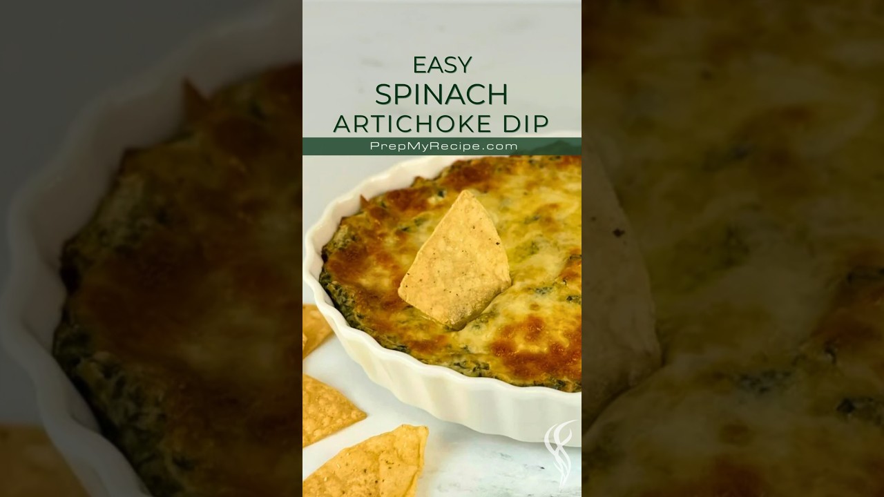 EASY SPINACH ARTICHOKE DIP #shorts #recipe #appetizer #spinachartichokedip #keto #easyappetizer