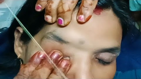 Eyebrow threading eyebrow shape eyebrow threading tutorial eyebrow shape @MaanviMakeover 
