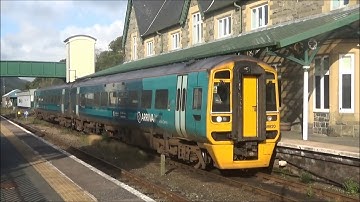 Class 158s at Machynlleth Aug 2017