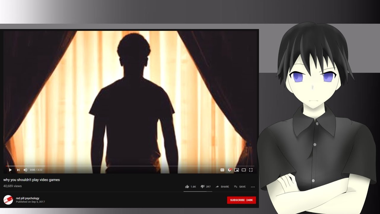 Making fun of Red pill psychology's video on videogames (response...kind of)