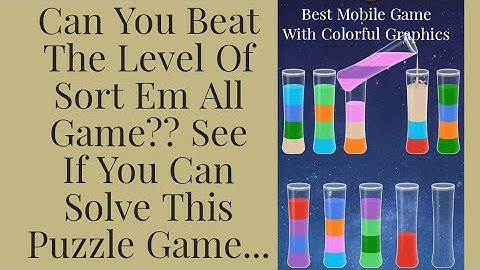 Sort Em All Game Level 450 l walkthrough solution of puzzle game