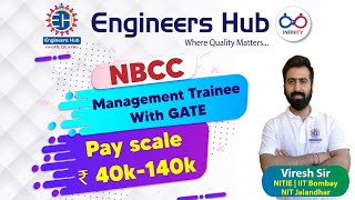 Nbcc || management trainee with gate pay scale : rs 40k-140k