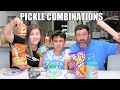 STRANGE PICKLE TOPPINGS TASTE TEST | TRYING WEIRD PICKLE FOOD COMBINATIONS for the FIRST TIME