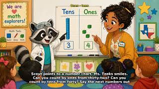 Kinder Math TEKS K.5: Count by Ones and Tens | Patterns to 100 | Try at Home