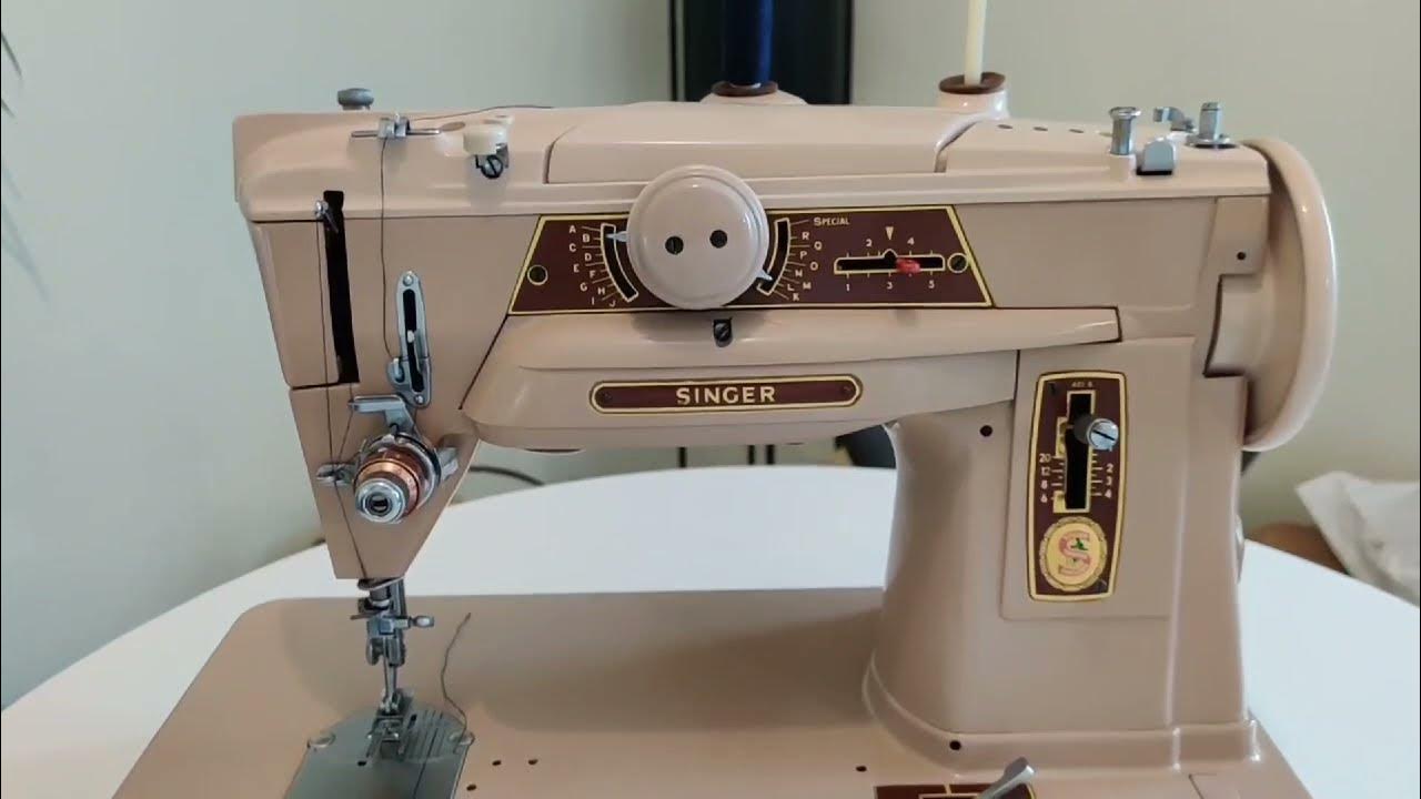 Singer 401G Slant O Matic Heavy Duty Electric Sewing Machine YouTube