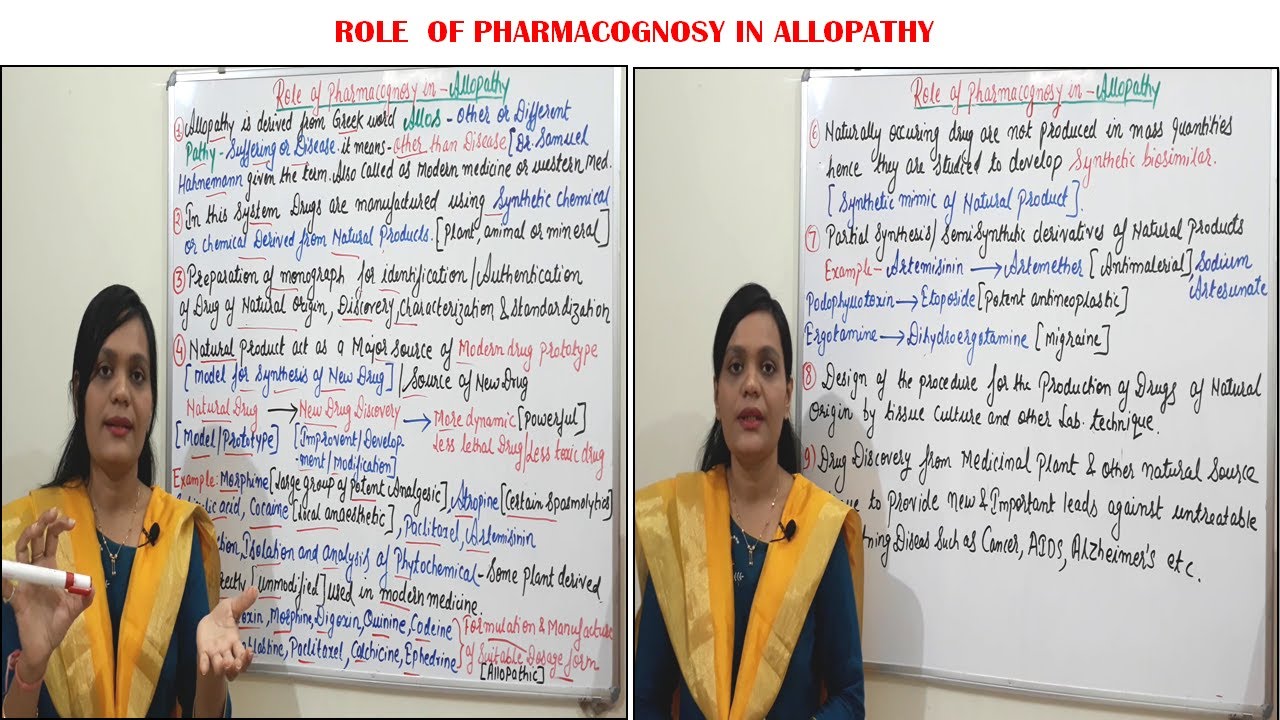 Class (90) = Role of Pharmacognosy in Allopathy | Role of Pharmacognosy in Allopathic Medicine