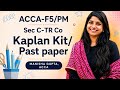 ACCA -F5/PM |TR CO | Past Paper Question | Section C | | Manisha Gupta Acca