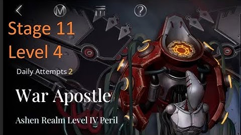 Tide of Ashes Stage 11 - War Apostle Level 4 Peril | Path to Nowhere